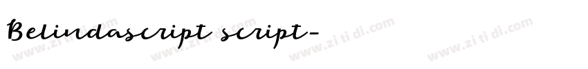 Belindascript script字体转换 Belindascript script字体转换
